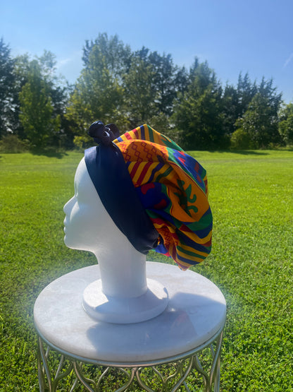African Print Hair Bonnet